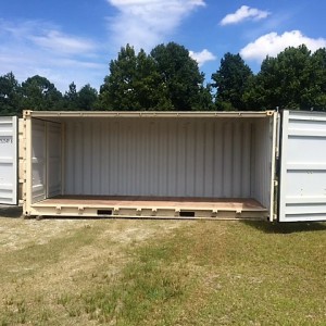 20′ One Trip Open Side Container – Side doors open